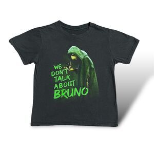 Disney Encanto "We Don't Talk About Bruno" Kids T-Shirt Medium Black